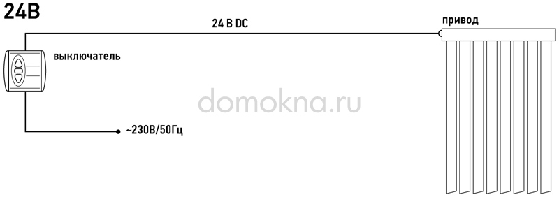 Схема подключения электрических жалюзи